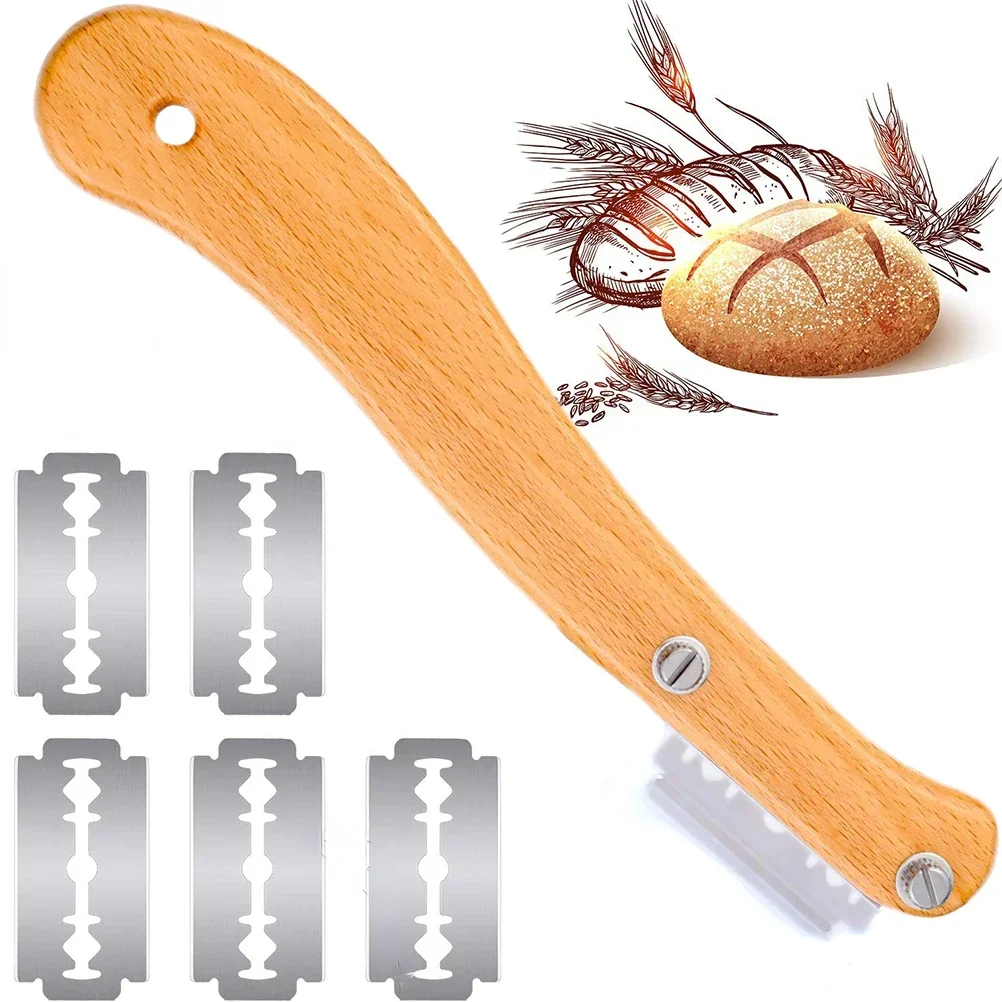 Bread Lame Scoring - Bread Cutter Lame Wooden Handle Slashing