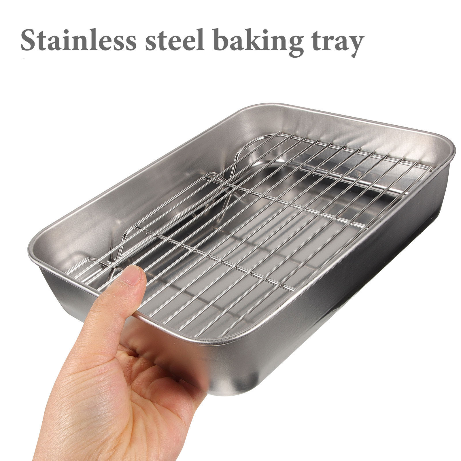 Kitchen Grade Baking Sheet - 1Set Food Grade Stainless Steel Baking