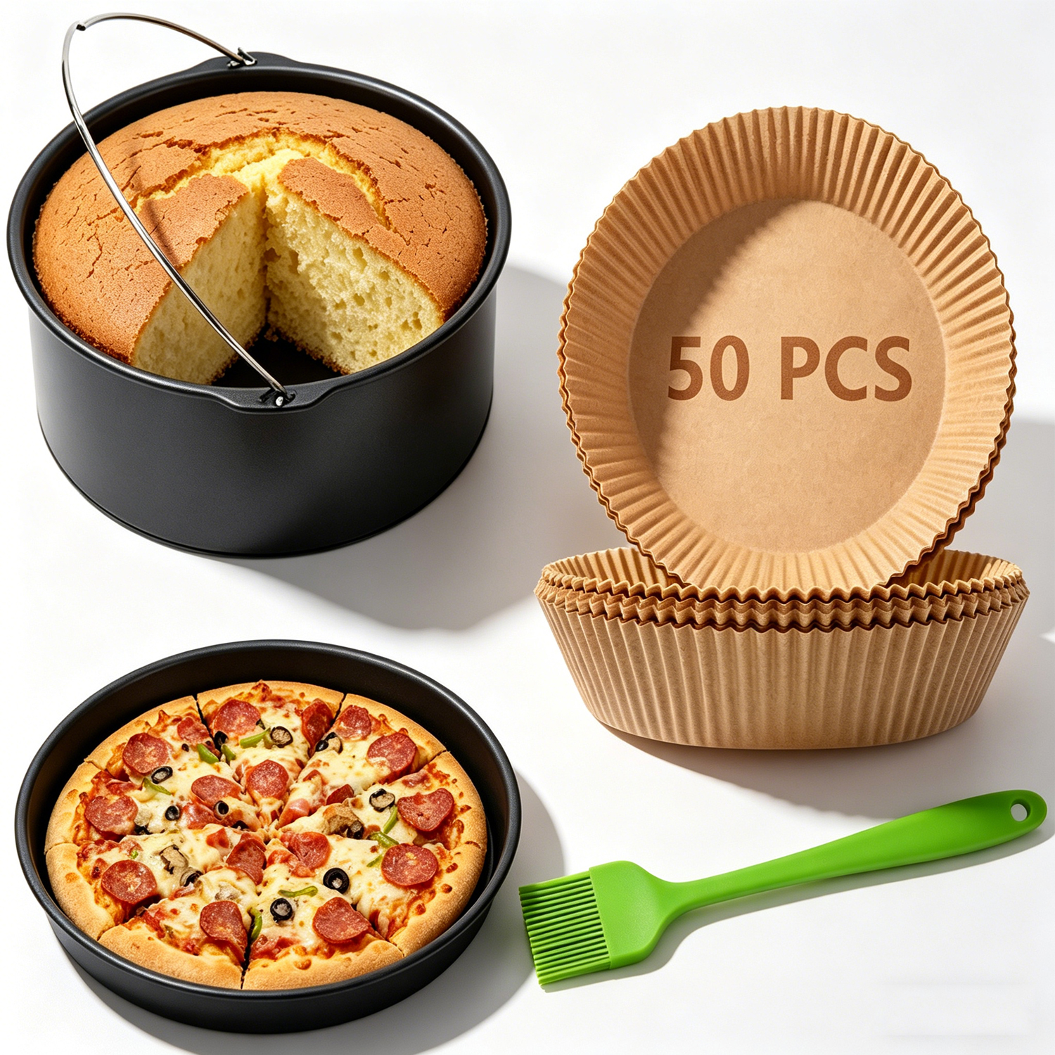 Kitchen Baking Brush - 7 Inch Air Fryer Accessories Set