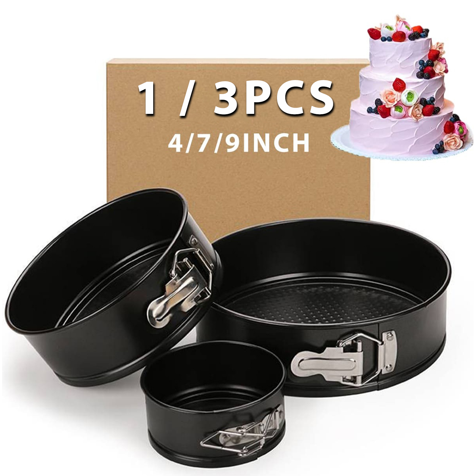 Kitchen Baking Cake - 1PC, 3PCS Cake Pan Set, Round