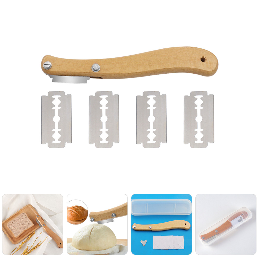 Bread Lame Scoring - 1Set Bread Lames Wood Handle Dough