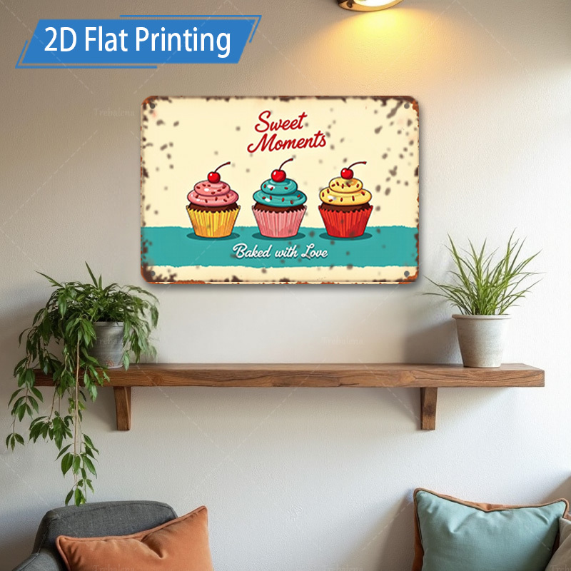 Kitchen Baking Wall Art - 2D Flat Metal Wall Art -