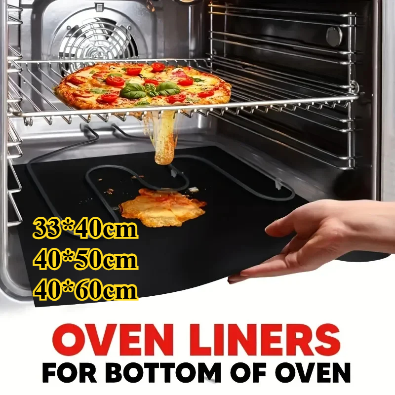 Kitchen Baking Utensil - 33×40/40×50/40×60cm Non-Stick Oven Liners Reusable BBQ