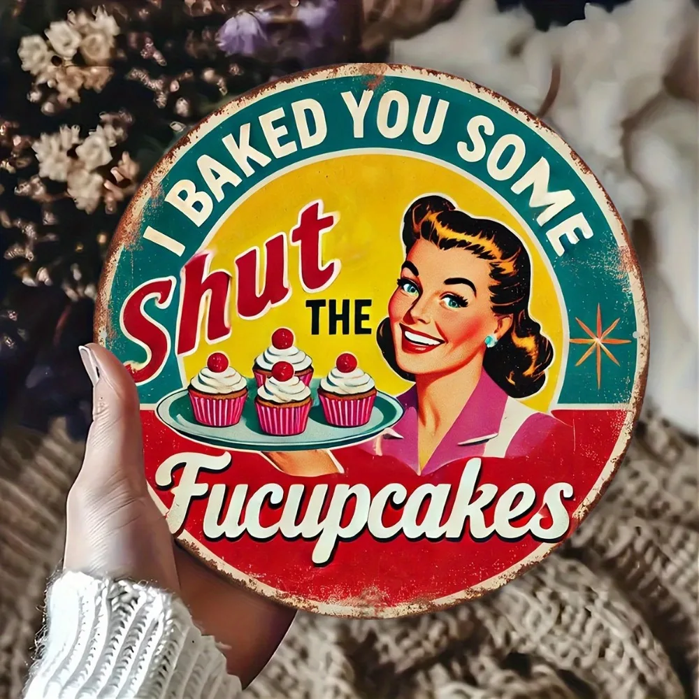 Kitchen Baking Wall Art - High-definition Metal Tin Sign - Funny