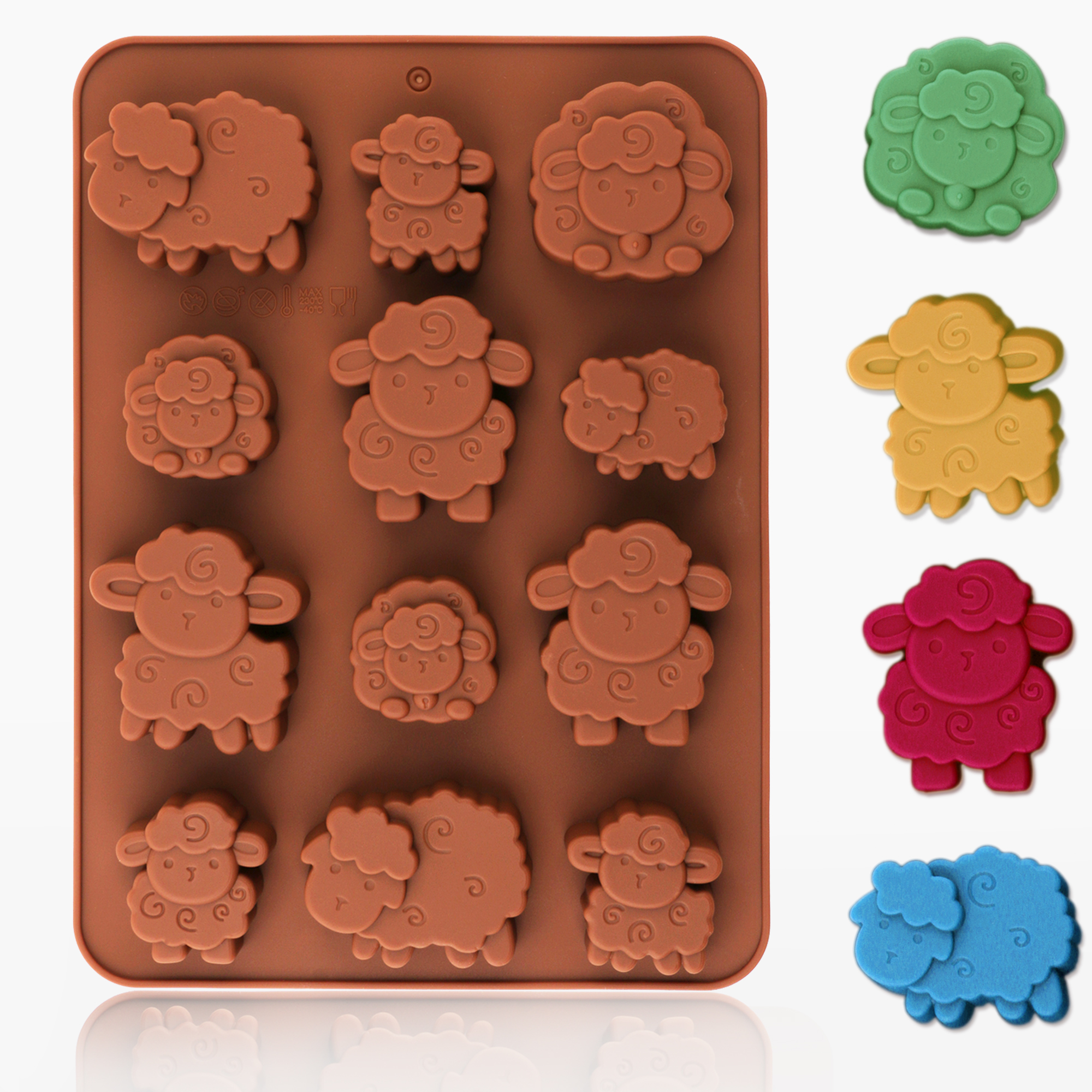 Kitchen Baking Molds - 1pack silicone Eid lamb candy mold,