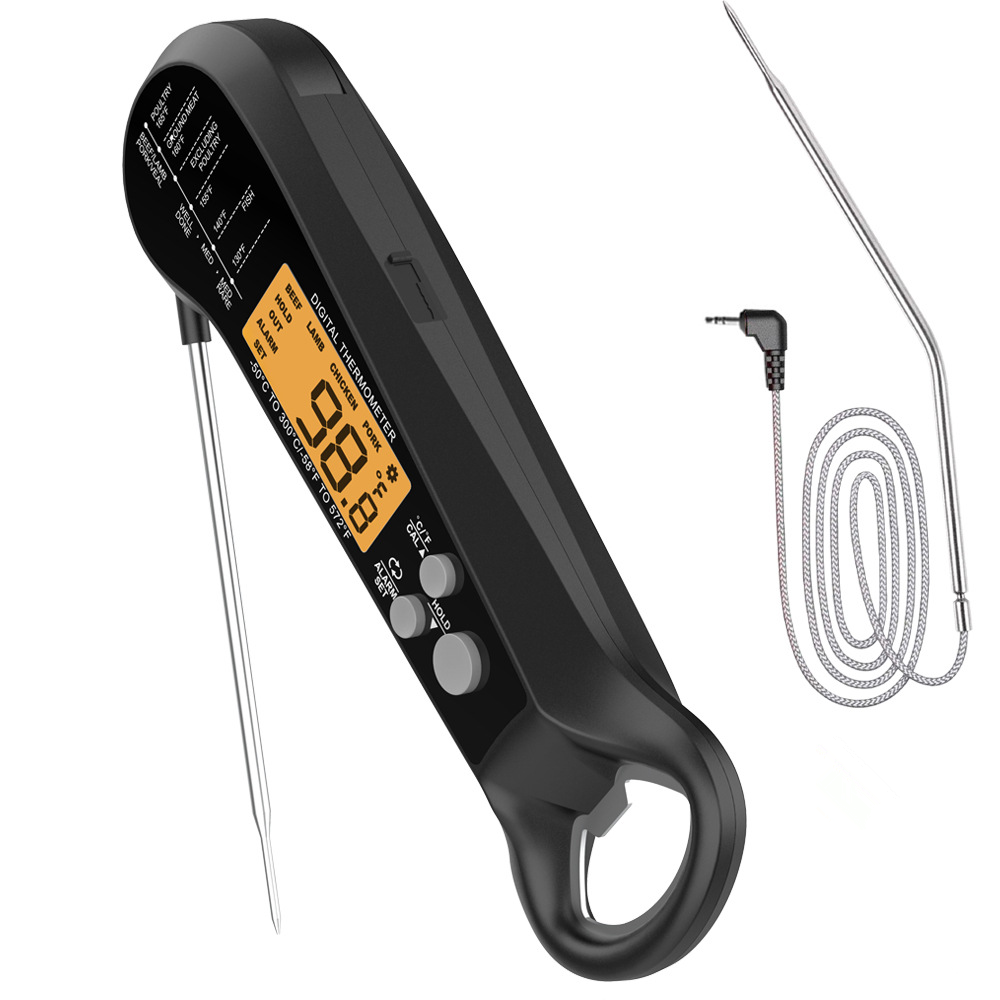 Kitchen Baking Utensil - Long Cable Professional Meat Thermometer Digital