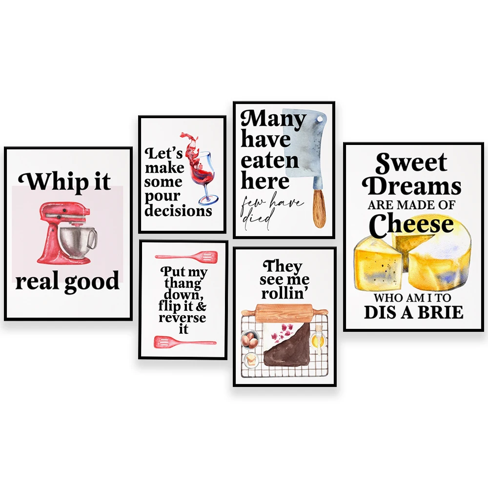 Funny Baking Quotes Posters, F – Kitchen Baking Wall Art recenzja i cena