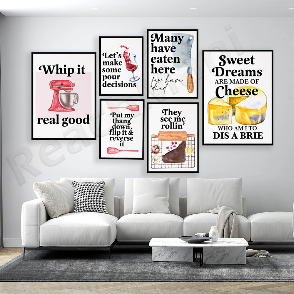 Funny Baking Quotes Posters, F – Kitchen Baking Wall Art recenzja i cena