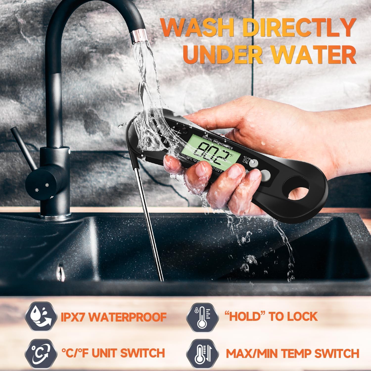 Digital Meat Thermometer Water – Kitchen Baking Utensil recenzja i cena