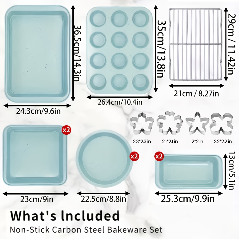 13pcs Baking Set, Non-Stick Ba – Kitchen Grade Baking Sheet recenzja i cena