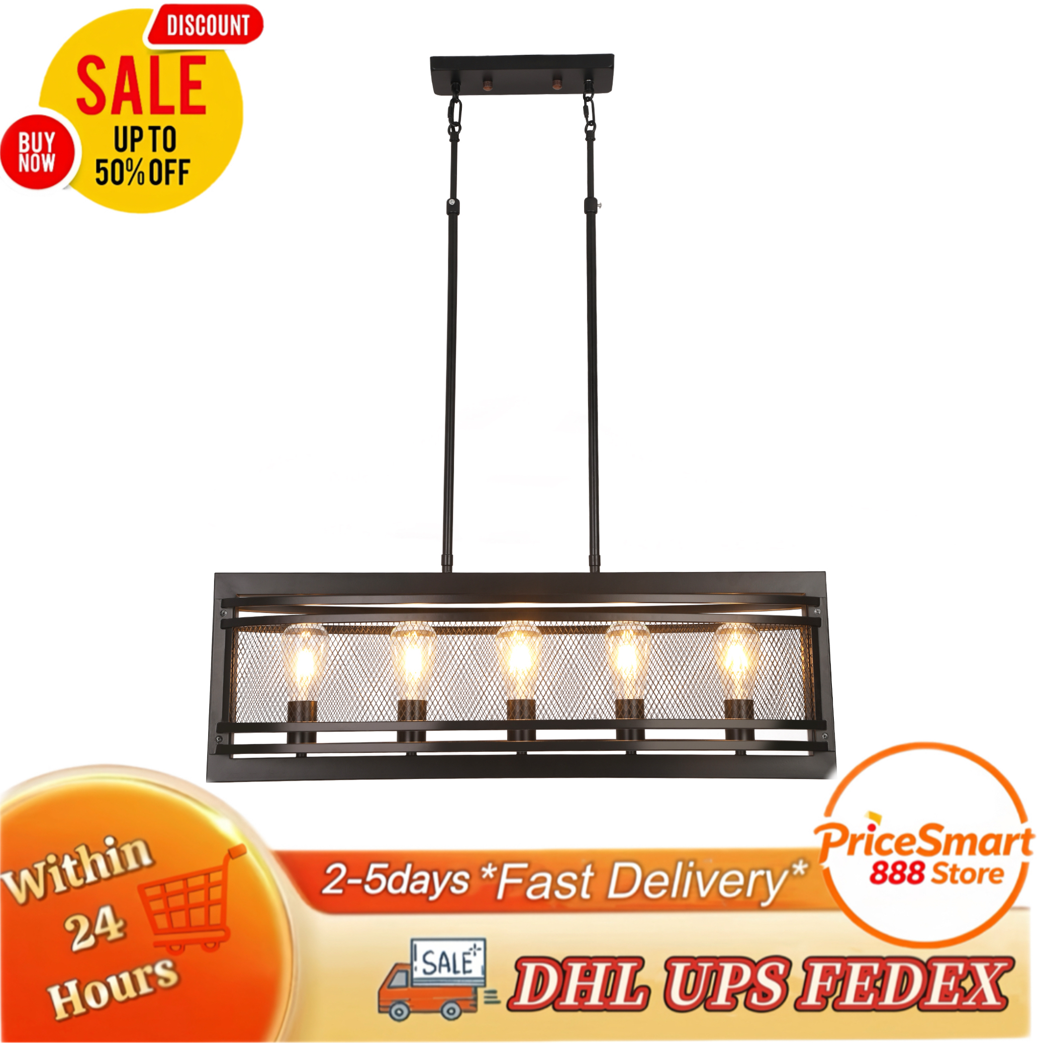 5-Light Linear Pendant Lightin – Kitchen Baking Island recenzja i cena