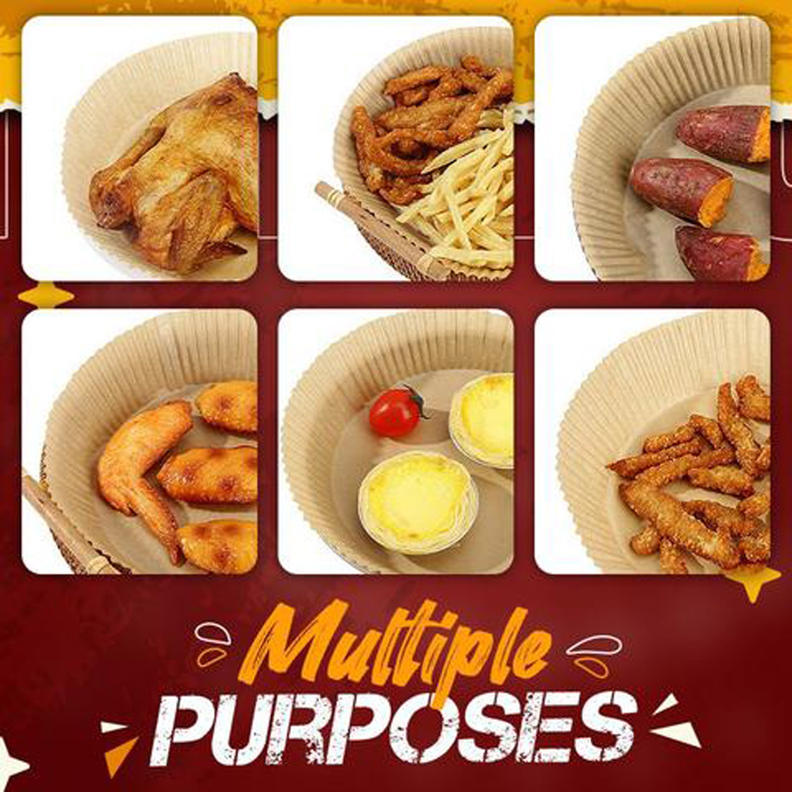 10pc Natural Air Fryer Liners  – Kitchen Grade Baking Sheet recenzja i cena