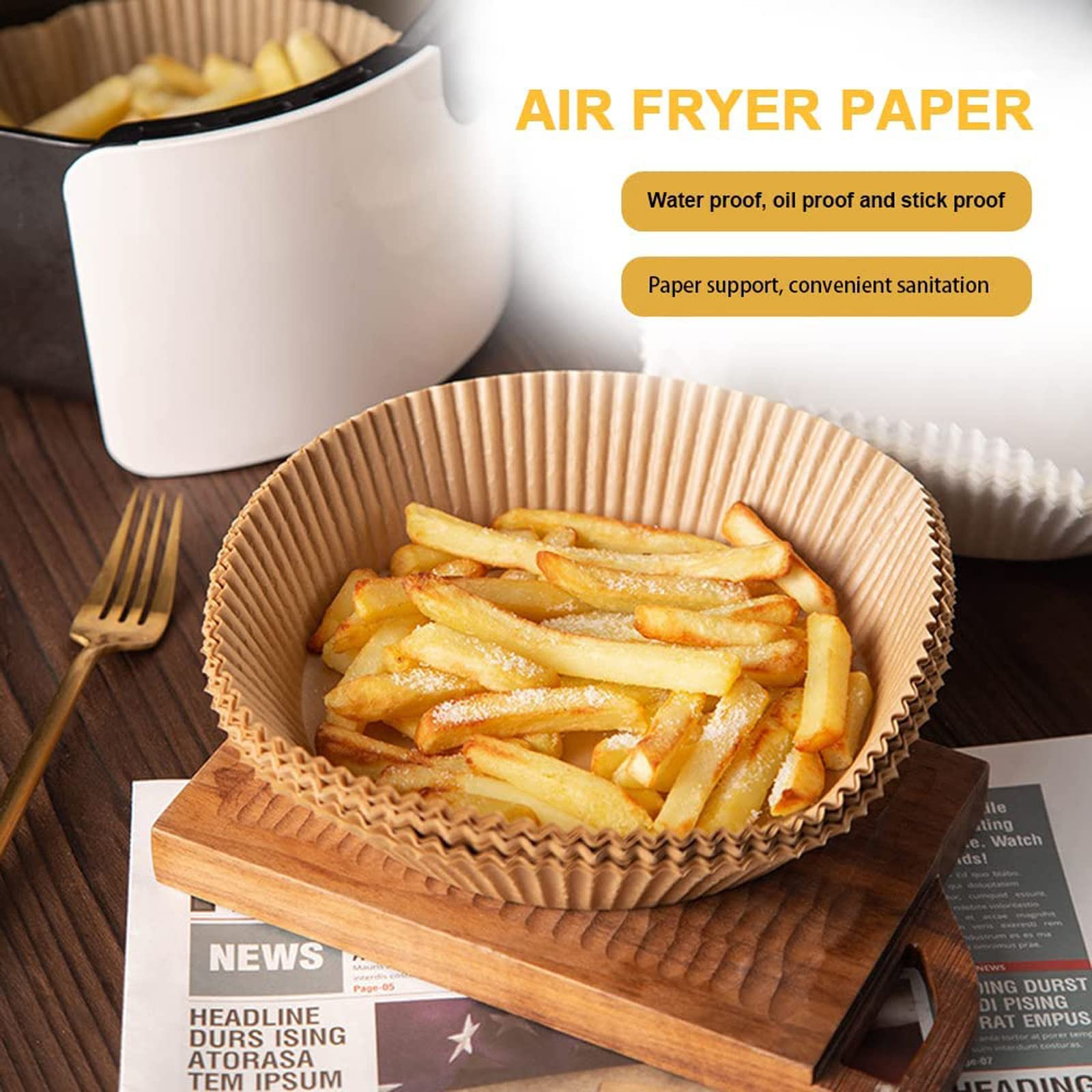10pc Natural Air Fryer Liners  – Kitchen Grade Baking Sheet recenzja i cena