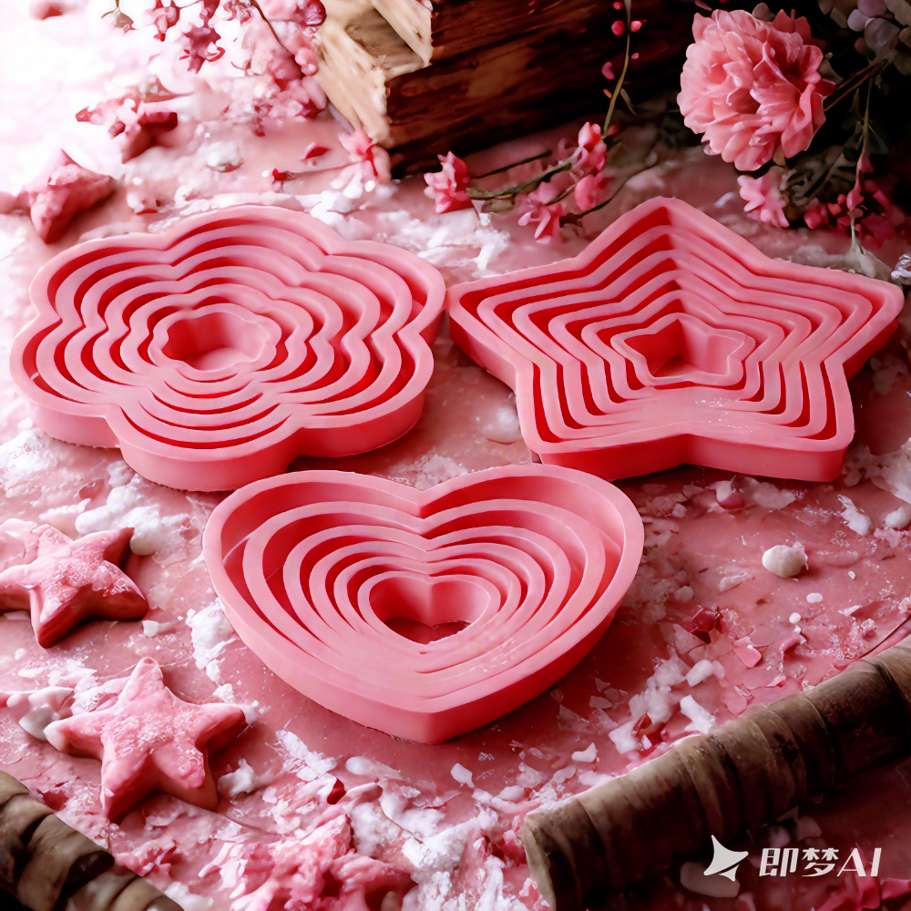 1set/3sets Pink Heart Star Flo – Kitchen Appliances For Baking recenzja i cena