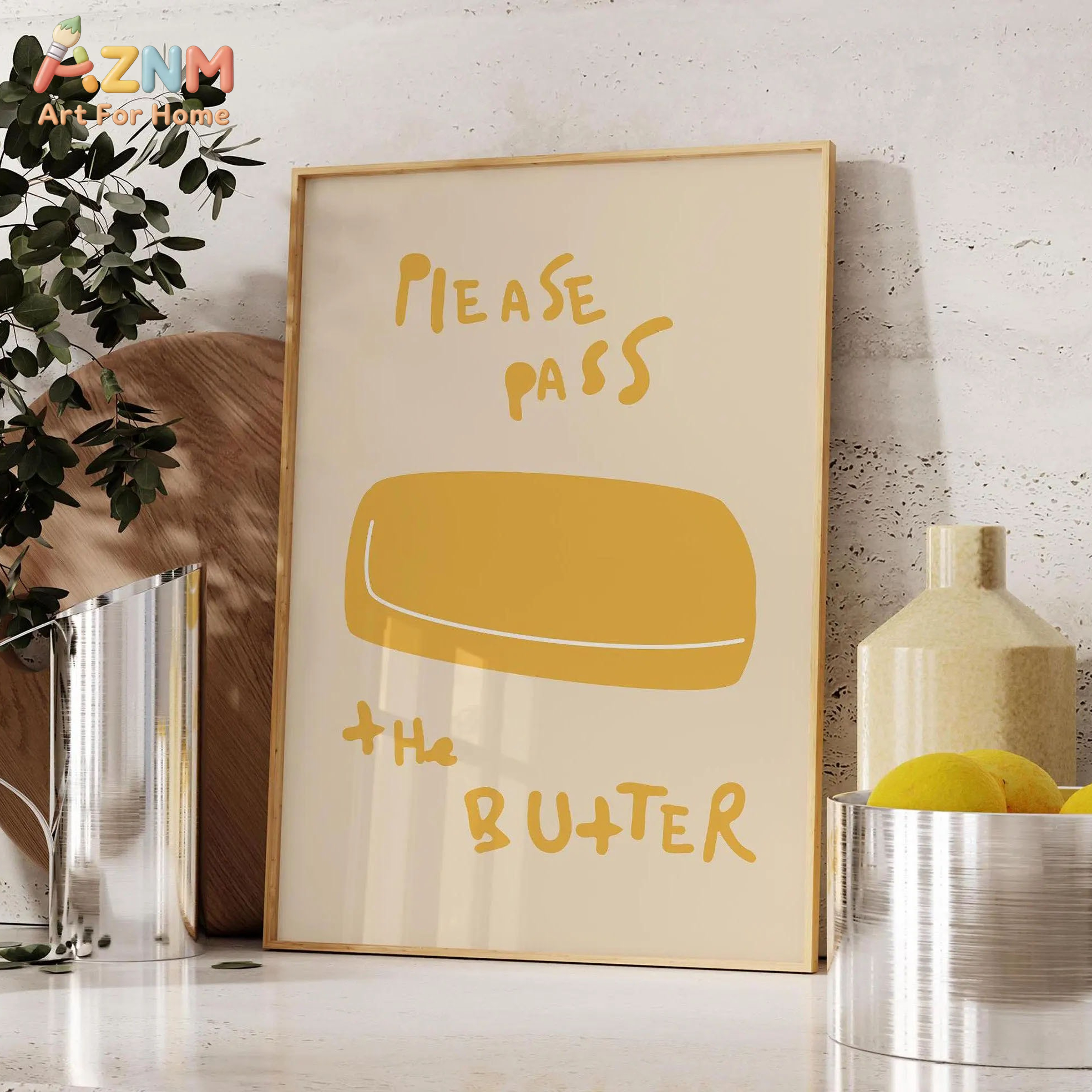 1pc Butter Poster Minimalist K – Kitchen Baking Wall Art recenzja i cena
