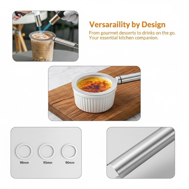 Stainless Steel Brulee Ring Se – Kitchen Baking Aid recenzja i cena