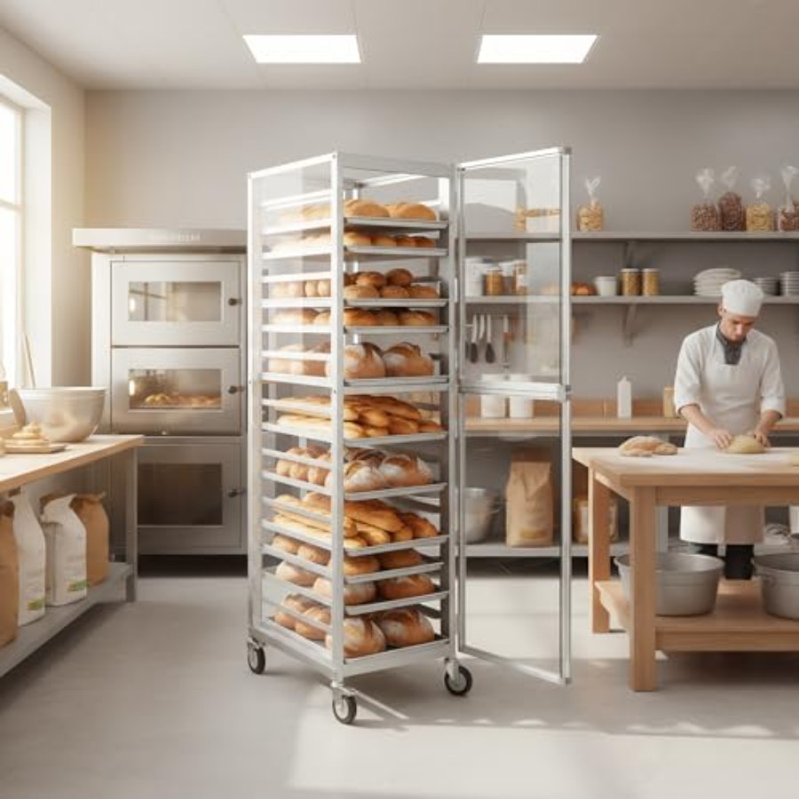 Commercial bakery rack for bun – Kitchen Baking Trolley recenzja i cena
