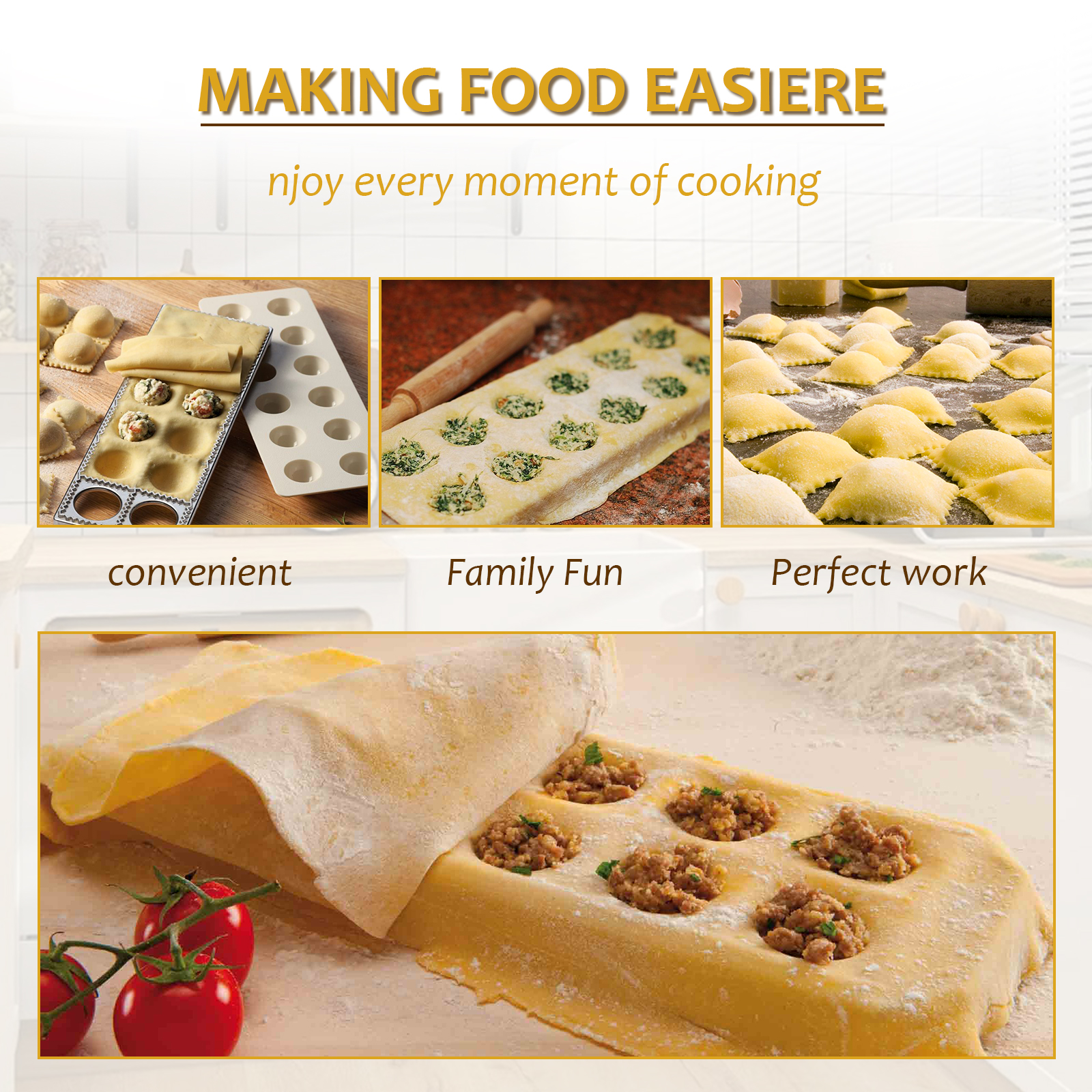 Ravioli Maker Press 10/12 Hole – Kitchen Baking Aid recenzja i cena