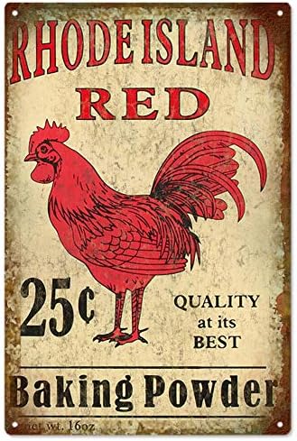 Vintage Metal Tin Sign Rhode I – Kitchen Baking Island recenzja i cena