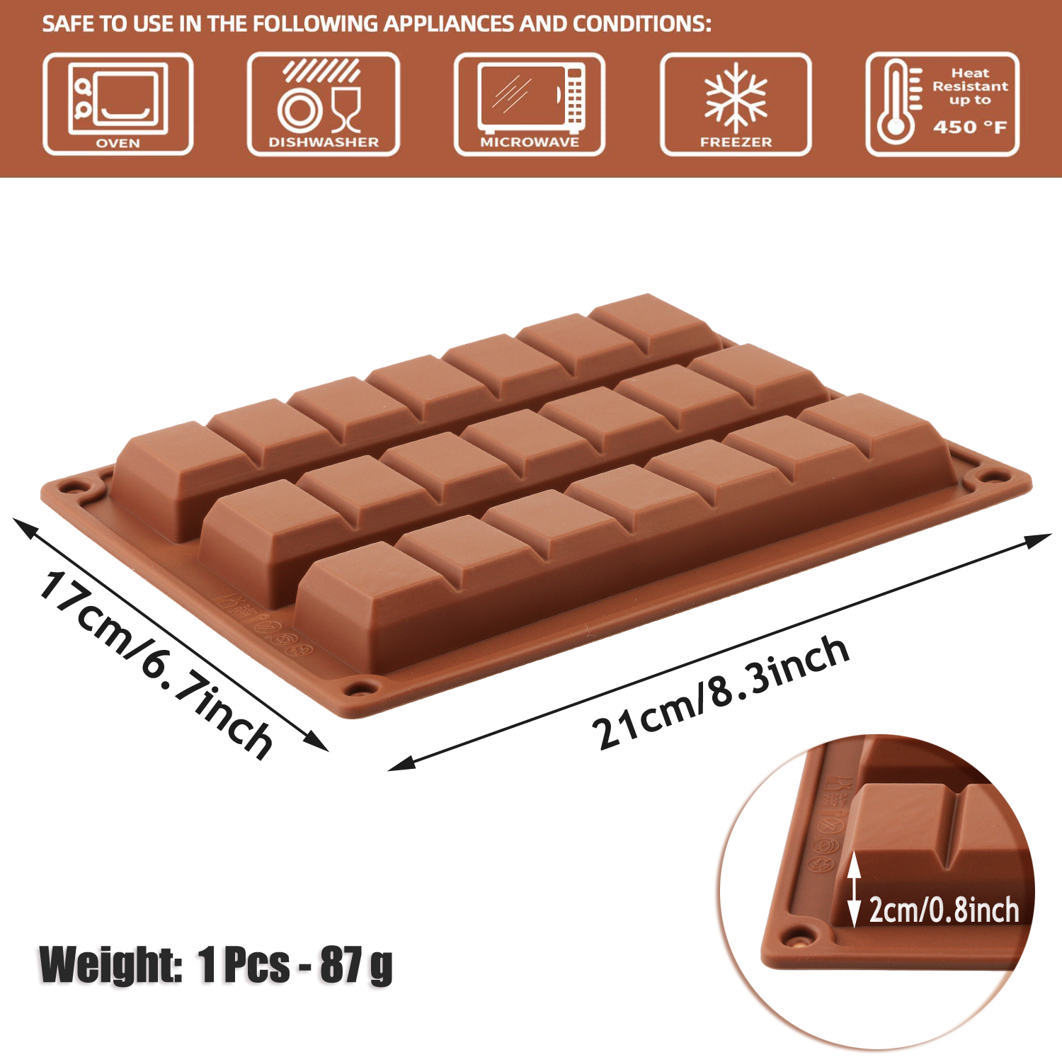 1pcs Silicone Dubai Block Choc – Kitchen Baking Molds recenzja i cena