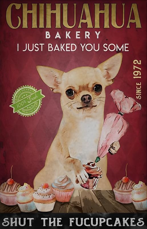 Chihuahua Bakery I just baked  – Kitchen Baking Wall Art recenzja i cena