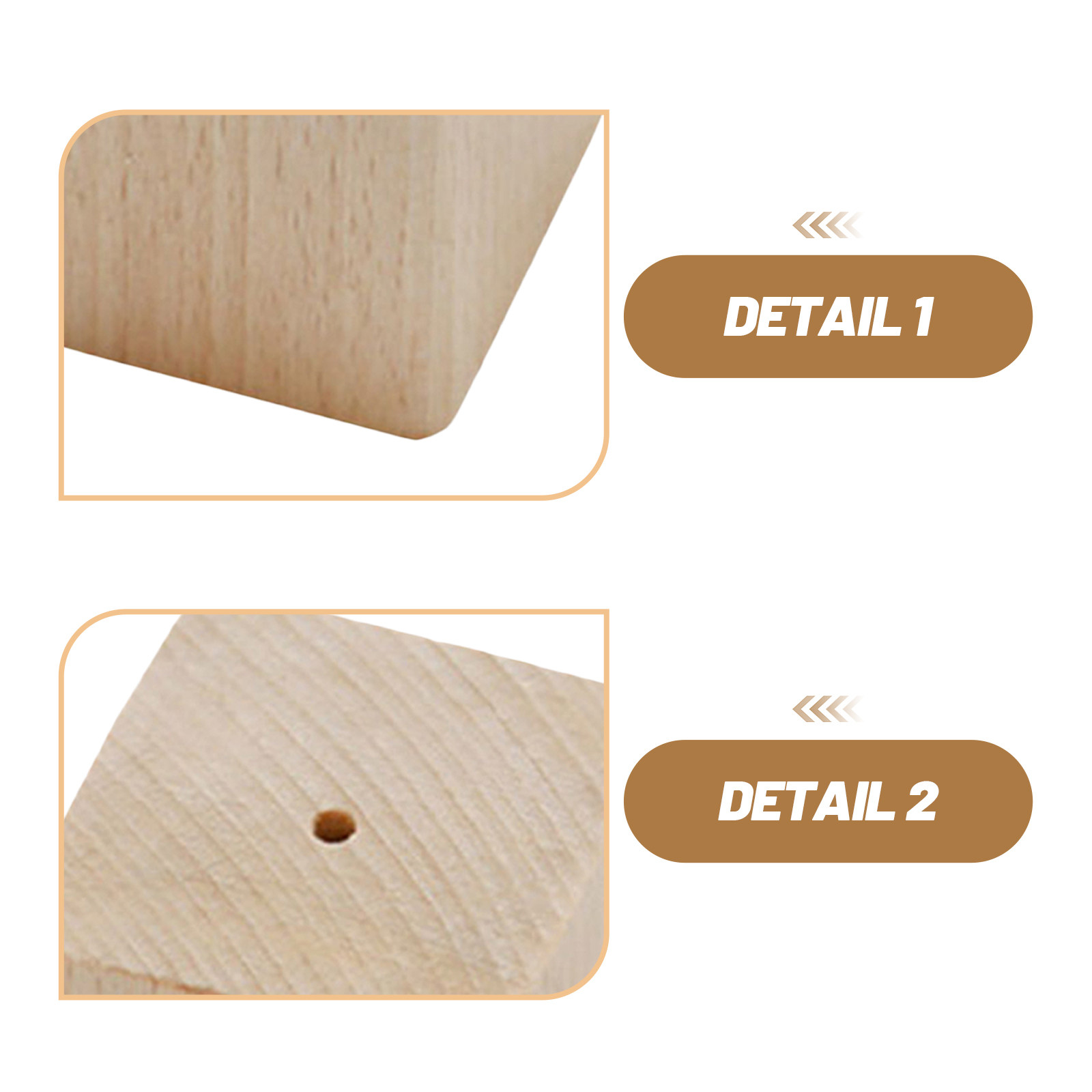 2Pcs Wooden Flower Nail Bases  – Kitchen Baking Cake recenzja i cena