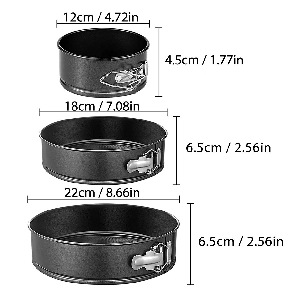 1PC, 3PCS Cake Pan Set, Round  – Kitchen Baking Cake recenzja i cena
