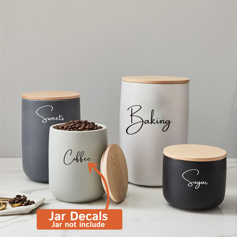 Decal Only 8Pcs Kitchen Organi – Kitchen.Baking Labels recenzja i cena