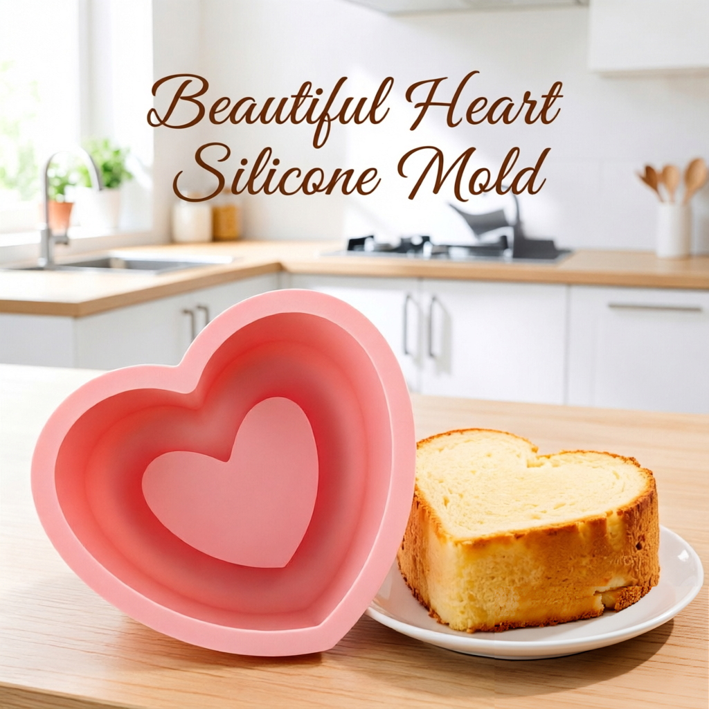 A Heart-Shaped Silicone Mold f – Kitchen Baking Must Haves recenzja i cena