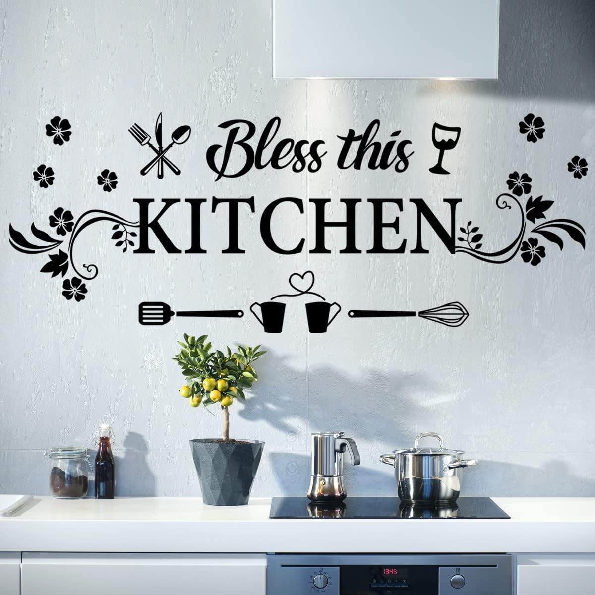 Bless This Kitchen Wall Decal  – Kitchen Baking Wall Art recenzja i cena
