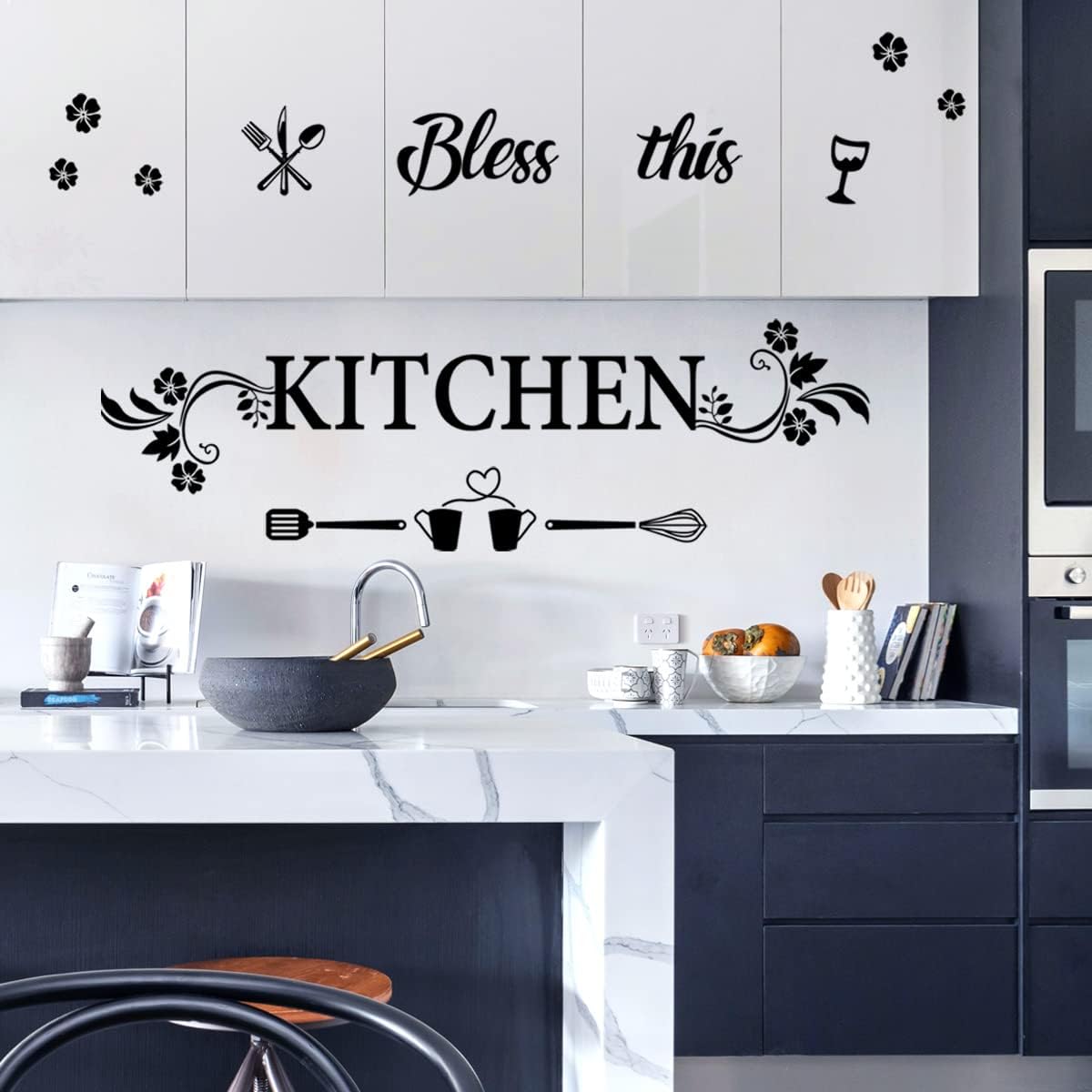 Bless This Kitchen Wall Decal  – Kitchen Baking Wall Art recenzja i cena