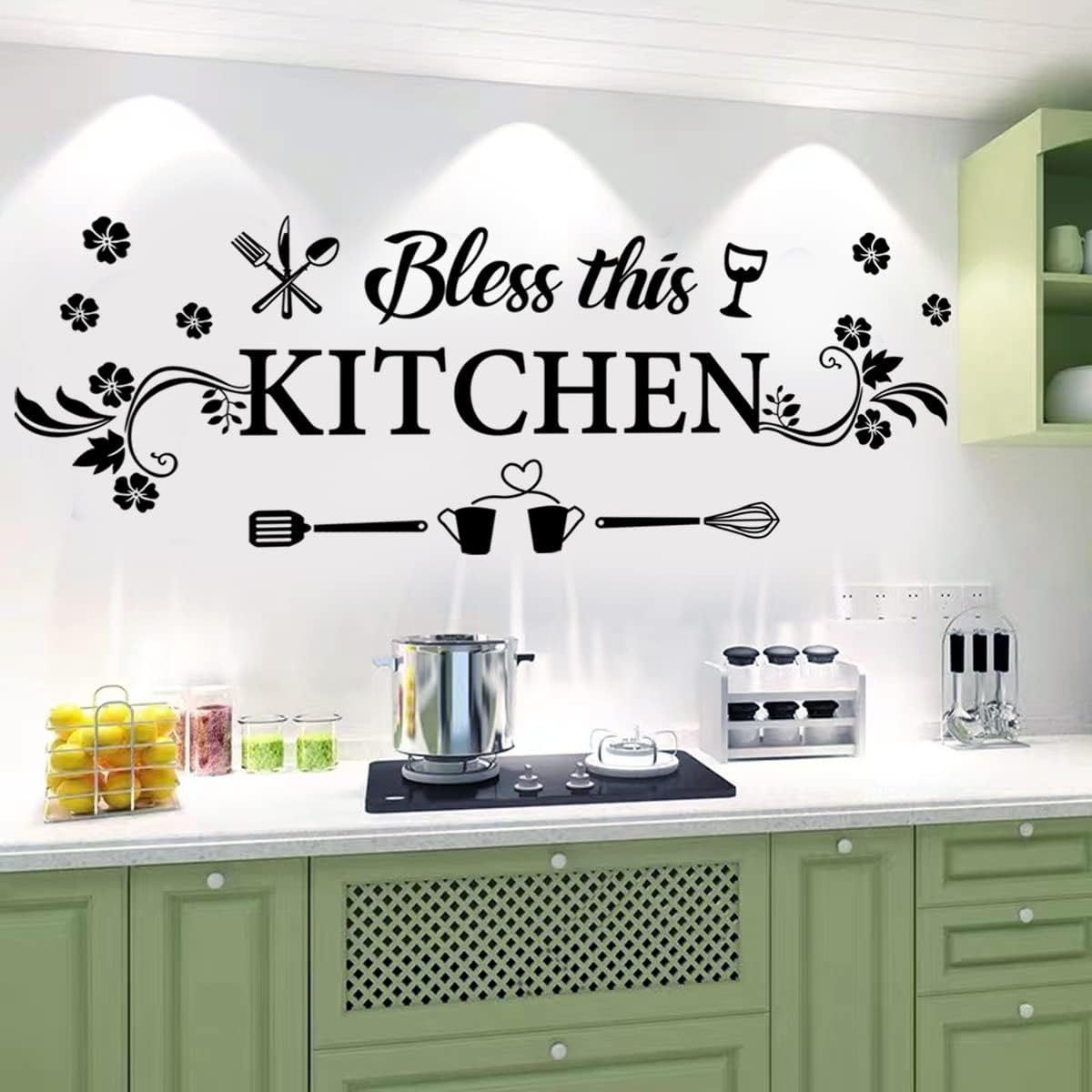 Bless This Kitchen Wall Decal  – Kitchen Baking Wall Art recenzja i cena