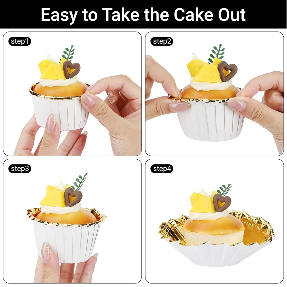 50 pcs Muffins Cup Paper Cupca – Kitchen Baking Cake recenzja i cena