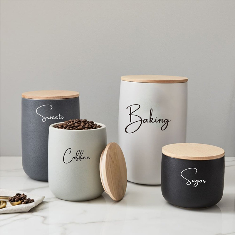 8Pcs Kitchen Organization Cani – Kitchen.Baking Labels recenzja i cena