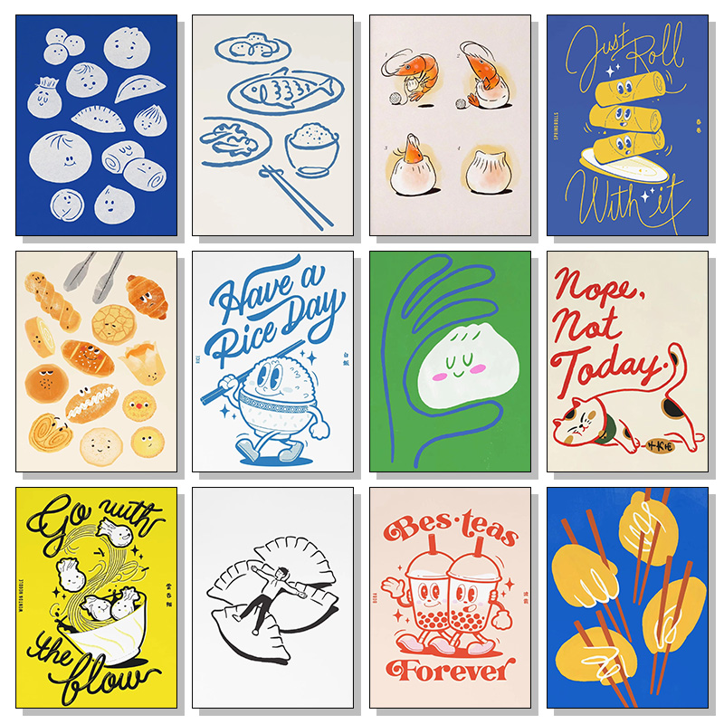 Modern and Cute Simple Baking  – Kitchen Baking Wall Art recenzja i cena