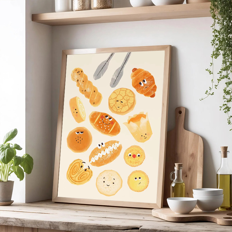 Modern and Cute Simple Baking  – Kitchen Baking Wall Art recenzja i cena