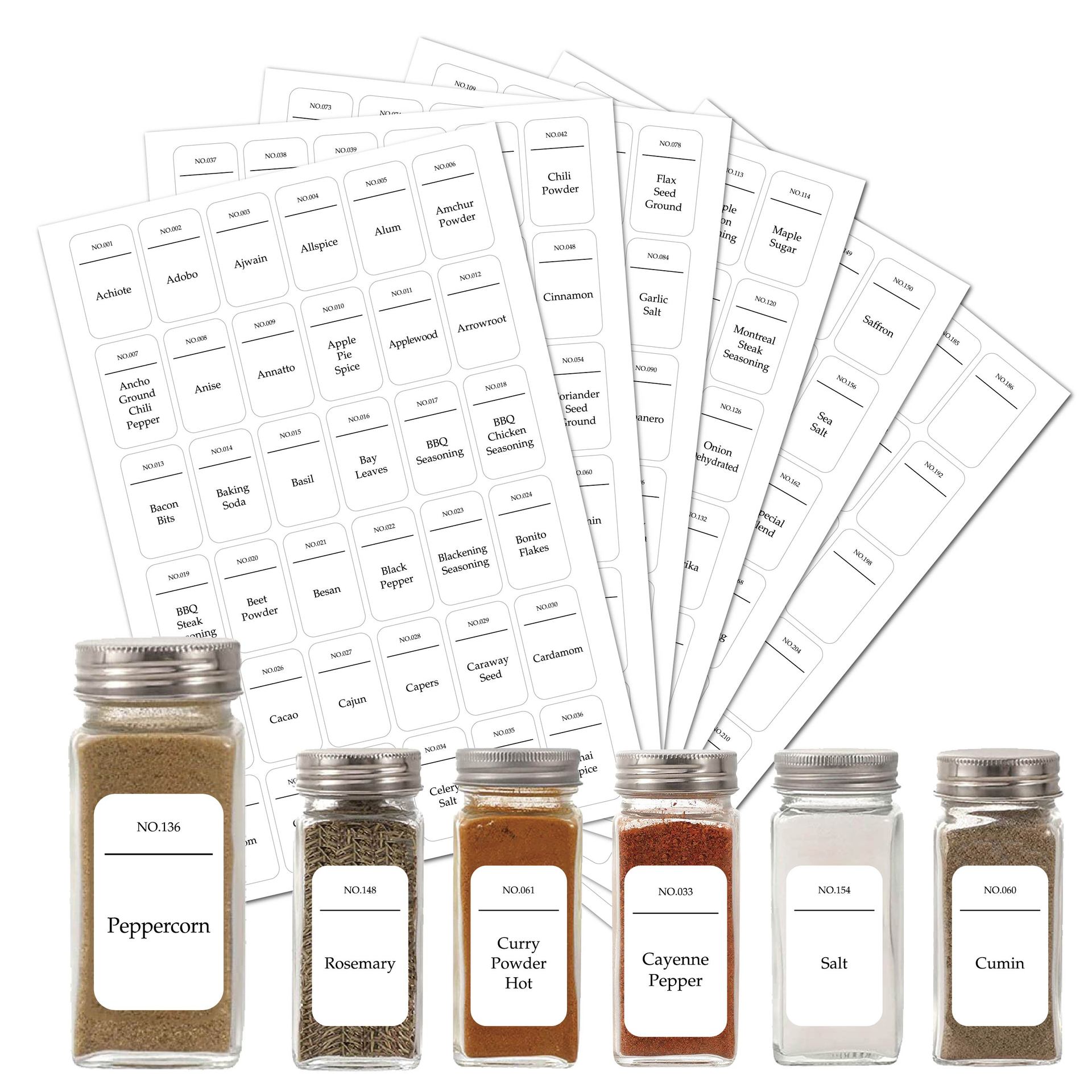 216pcs Kitchen Spice Jar Label – Kitchen.Baking Labels recenzja i cena