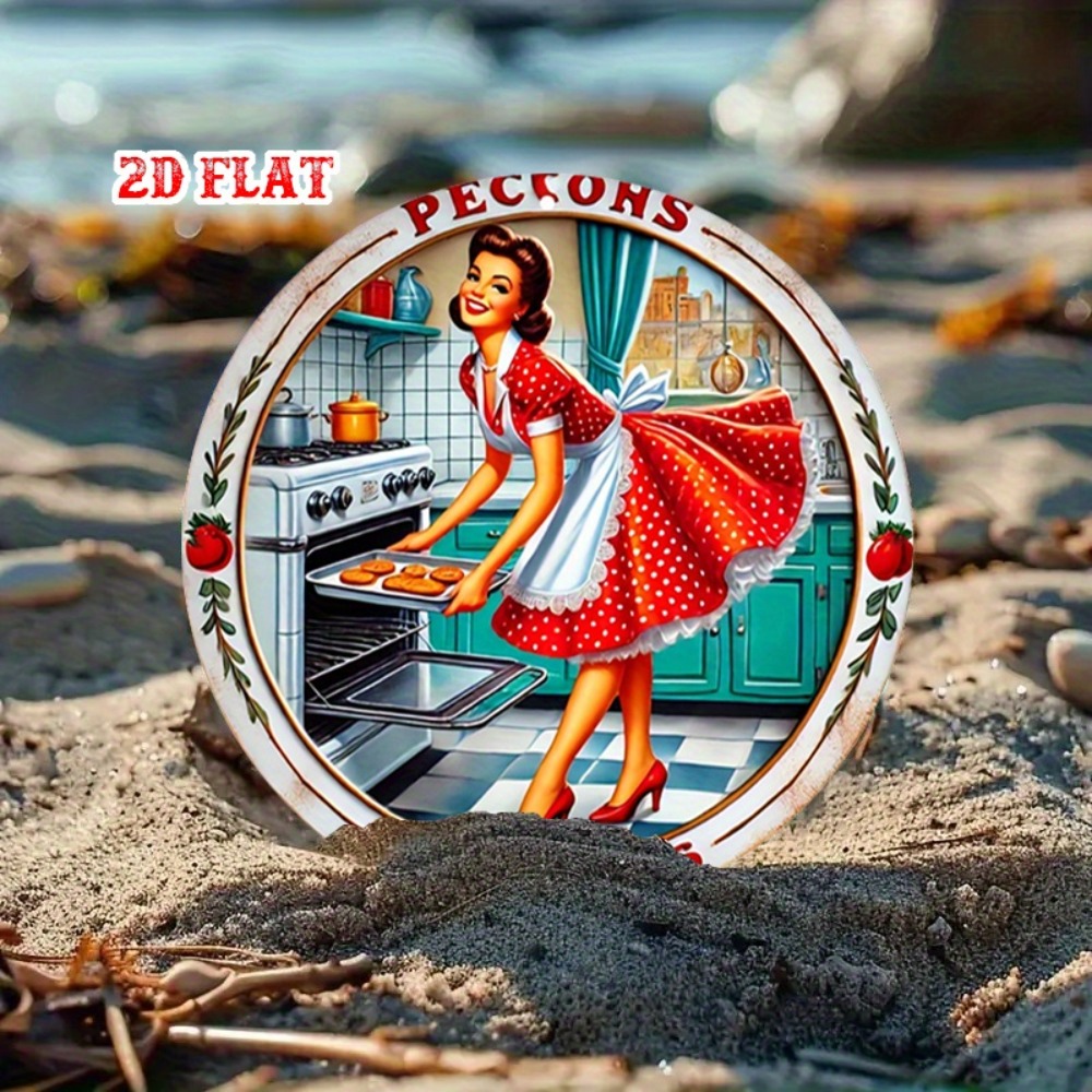 Vintage Metal Tin Sign - Retro – Kitchen Baking Wall Art recenzja i cena