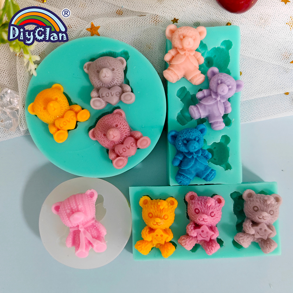 Cute Mini Bear Silicone Mold F – Kitchen Appliances For Baking recenzja i cena