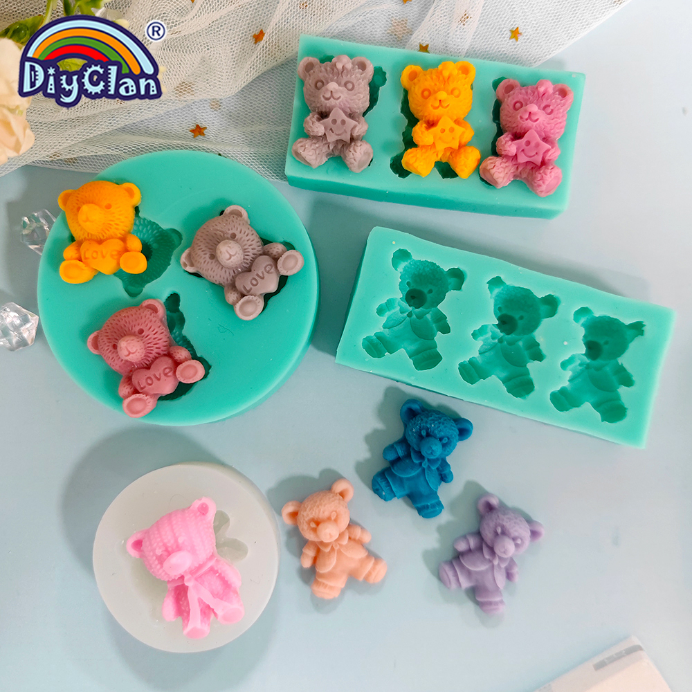 Cute Mini Bear Silicone Mold F – Kitchen Appliances For Baking recenzja i cena