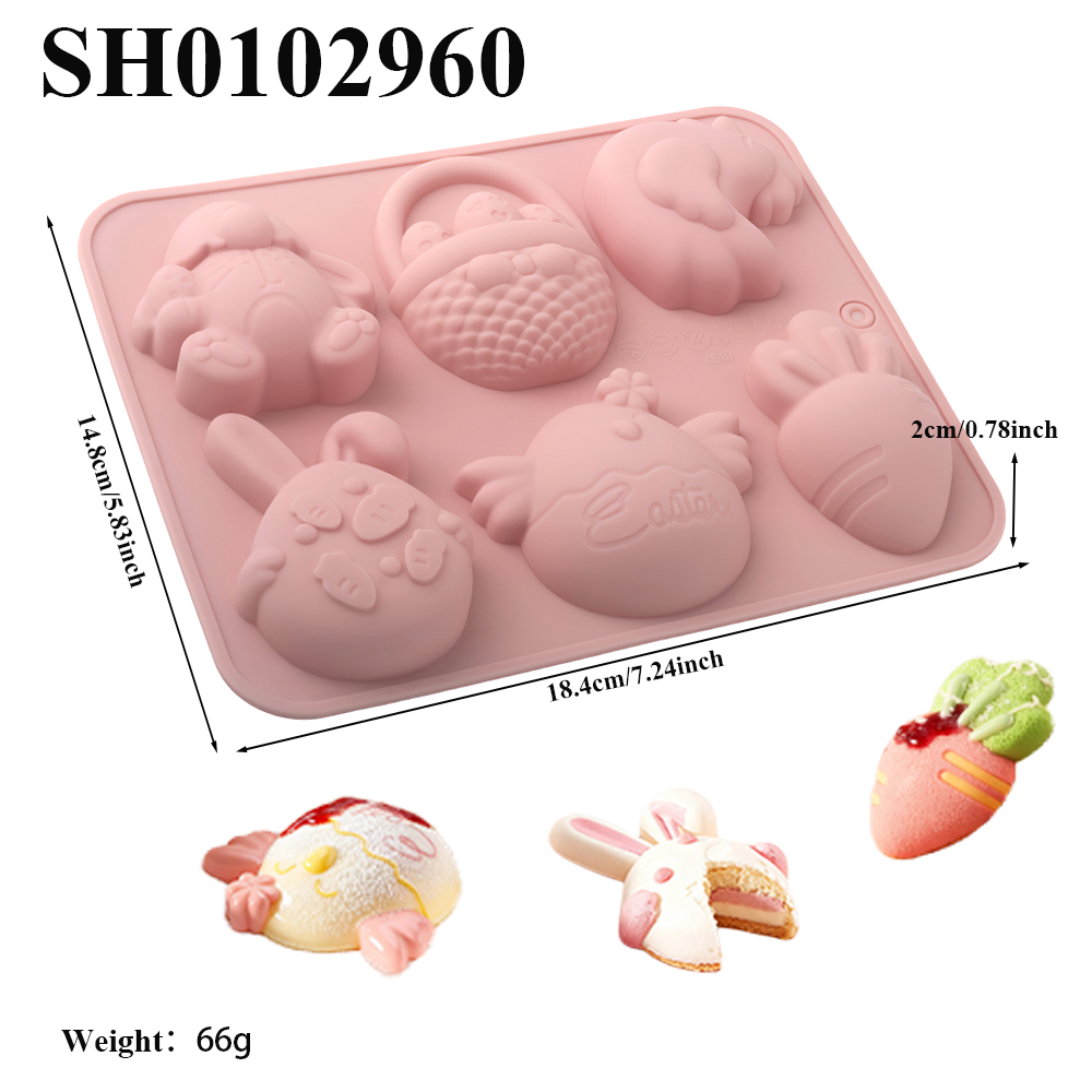 Easter Silicone Cake Mold 6-Ce – Baking Kitchen Design recenzja i cena