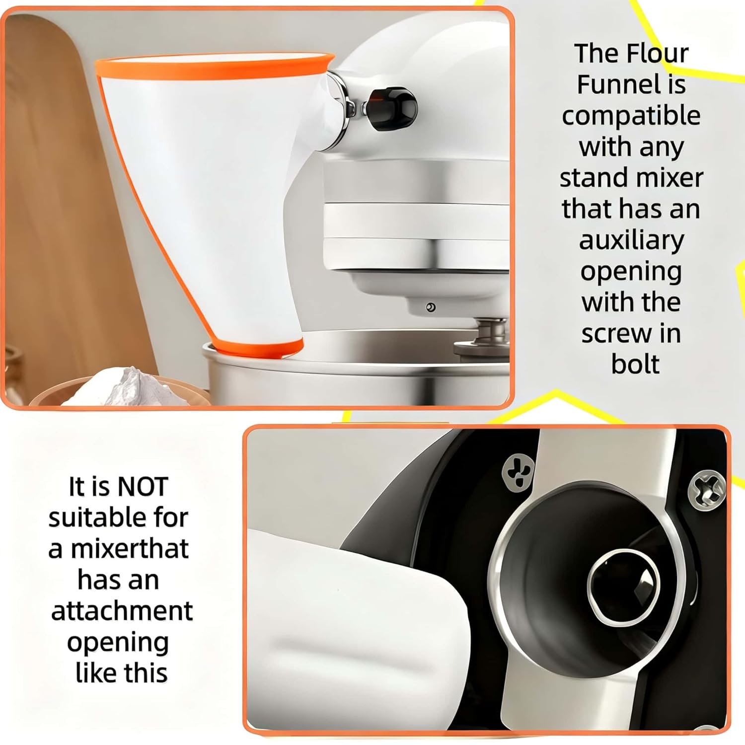 Flour Funne Mixer for Kitchen  – Kitchen Baking Aid recenzja i cena