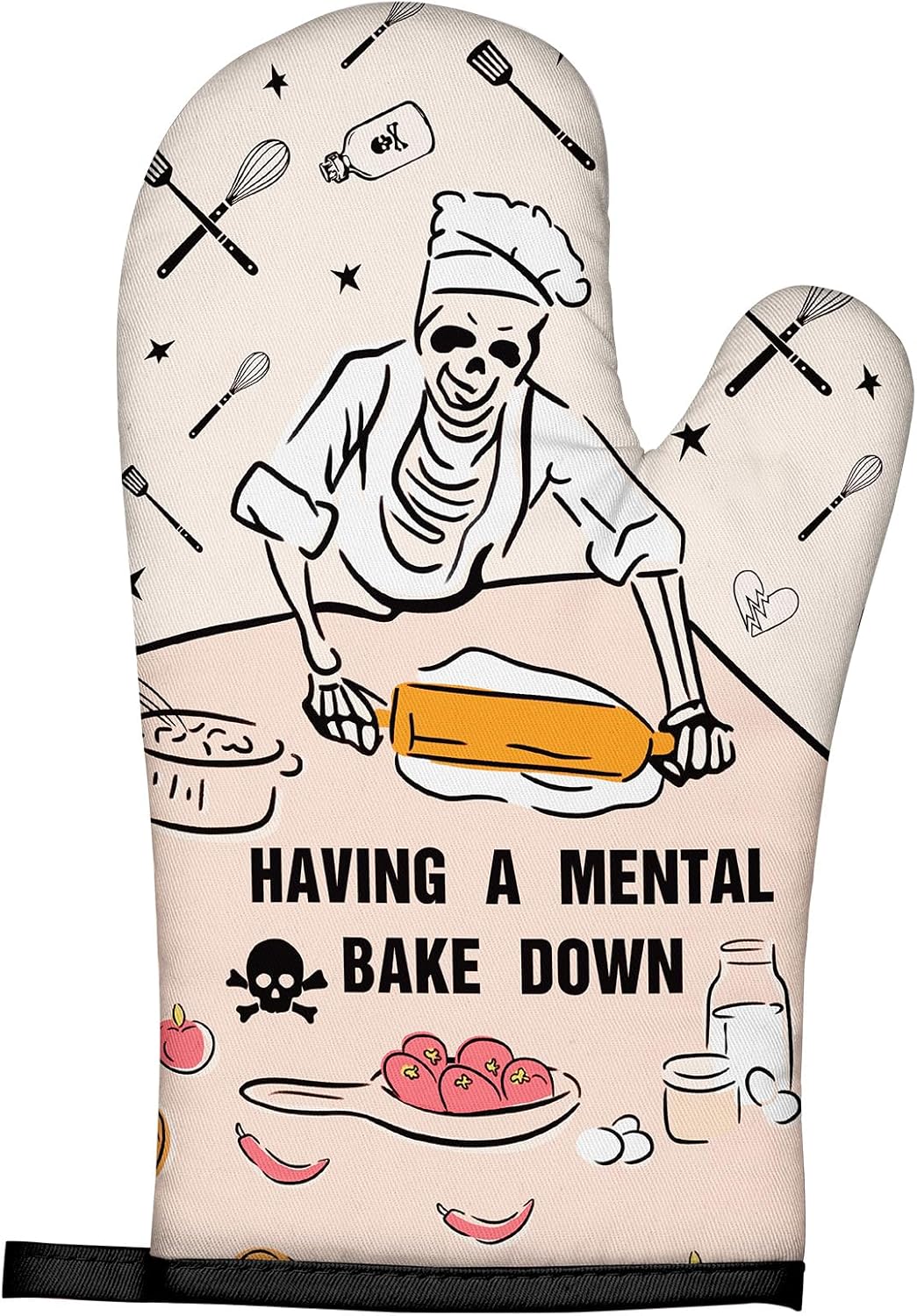 Funny Oven Mitts Heat Resistan – Baking Kitchen Design recenzja i cena