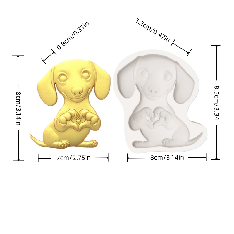 Dachshund Dog Silicone Mold, F – Kitchen Baking Molds recenzja i cena