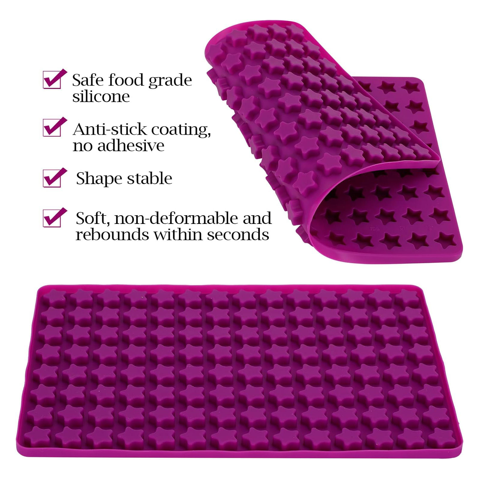 112 Cavity Mini Star Silicone  – Kitchen Baking Molds recenzja i cena