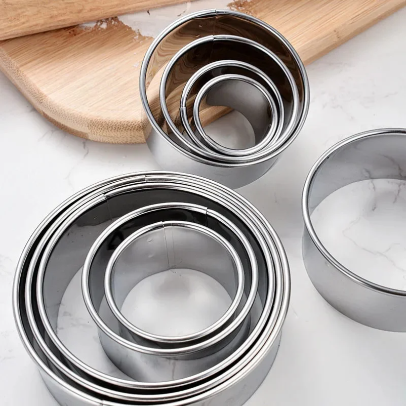 5PCS Round Stainless Steel Bis – Kitchen Appliances For Baking recenzja i cena