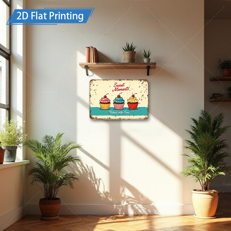 2D Flat Metal Wall Art - 8x12  – Kitchen Baking Wall Art recenzja i cena
