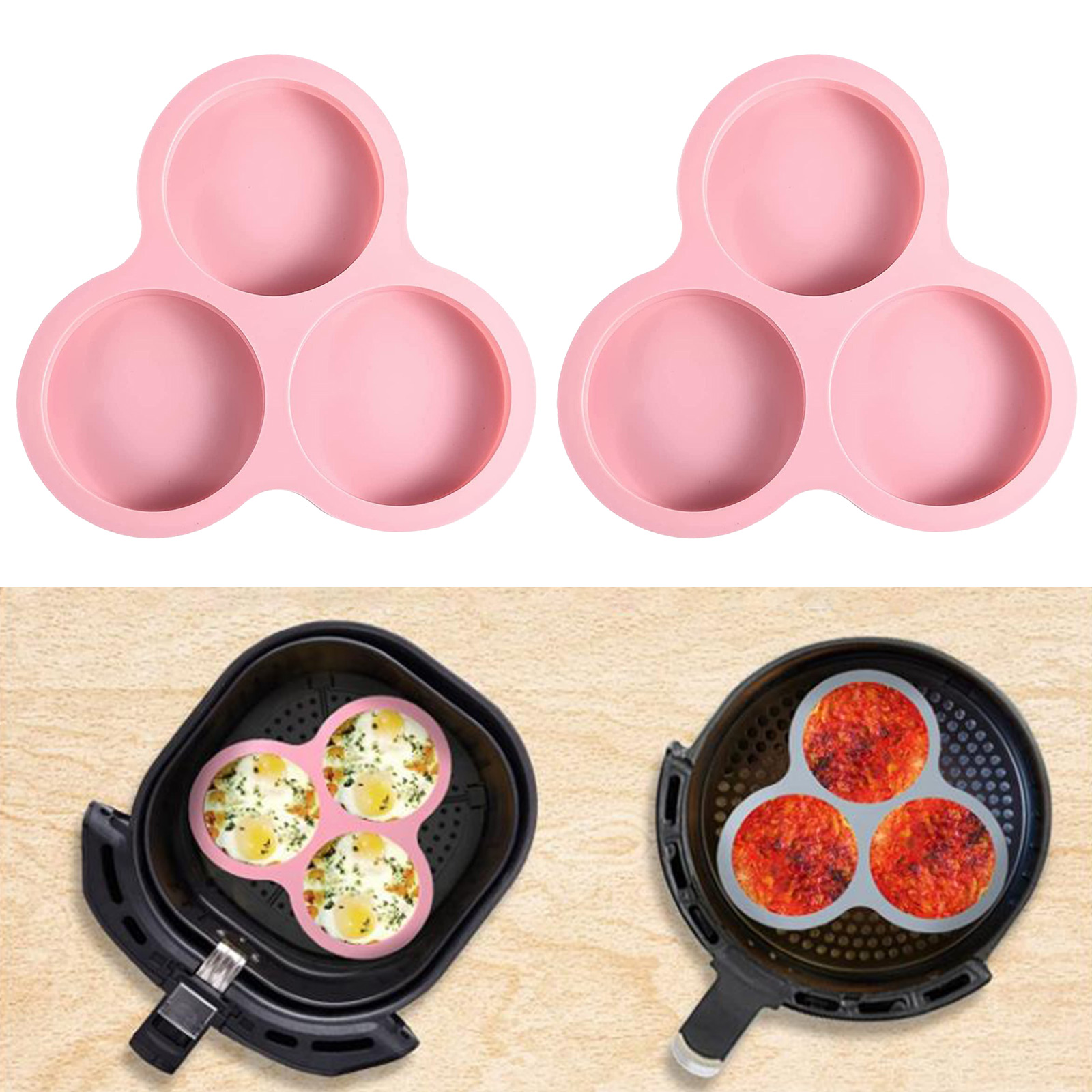 1/2pcs Silicone Air Fryer Egg  – Kitchen Appliances For Baking recenzja i cena