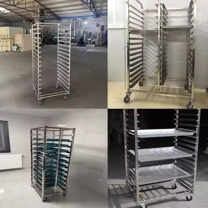 6 10 15 16 Tiers Stainless Ste – Kitchen Baking Trolley recenzja i cena