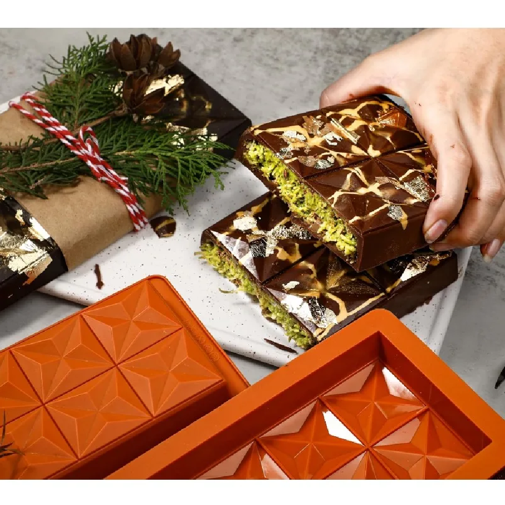 Chocolate Bar Mold - Non-Stick – Kitchen Baking Molds recenzja i cena